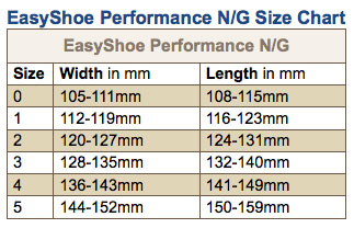 Easy Shoe Performance Nail / Glue, Maat 2, per paar-6443