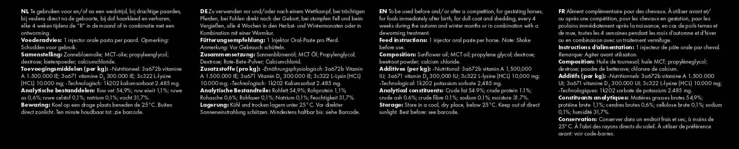 Vitasporal vitaminen / mineralen injector 12 ml - Afbeelding 3
